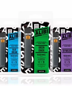 Alibi Delta-8 THC Vape Pens 3 Pack Bundle