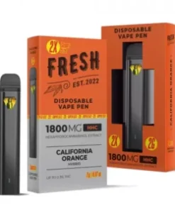 California Orange Vape Pen – HHC – Disposable – Fresh – 1800mg