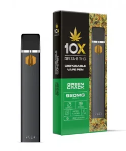 Green Crack Vape Pen – Delta 8 THC – Disposable – 10X – 920mg