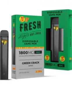 Green Crack Vape Pen – HHC – Disposable – Fresh – 1800mg